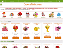 Tablet Screenshot of flowers2indore.com